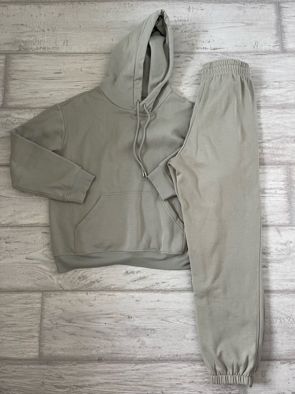 H&M Light Sage Green Hoodie & Joggers Set